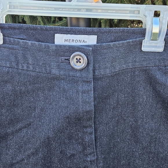 Merona Pencil Skirt in Charcoal Blue Gray Size 6 - Picture 3 of 4